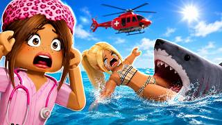 😱 A Shark Attack Turned Into a Code Blue...🦈 | Roblox Maple Hospital