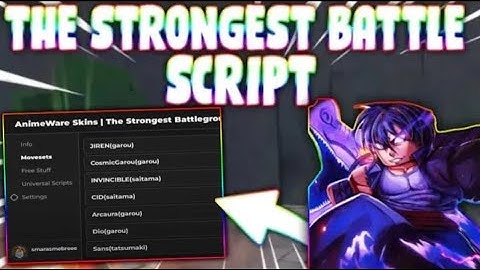 *NEW* The Strongest Battlegrounds Script (PASTEBIN 2025) ( MOVESETS  )
