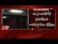 RTC bus gets stuck in water in Hyderabad with breach in pond