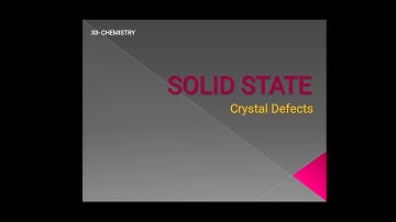 Crystal defects