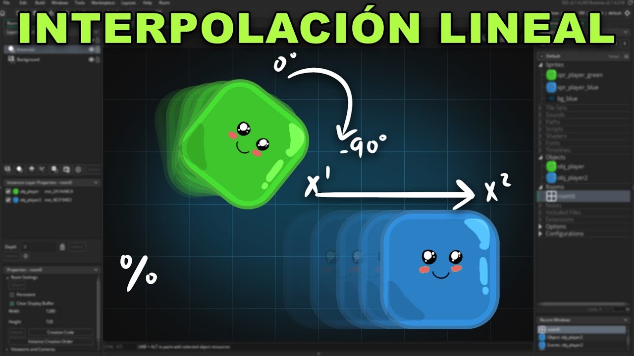 Movimientos y Rotacion Fluidos y Precisos - Game Maker - YouTube