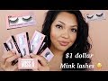 SHOP MISS A $1 MINK LASHES!! REVIEW!