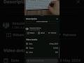 YouTube description with detailed video stats #youtube #shorts #adobe #premiere #ios26 #android