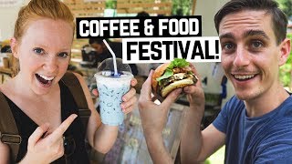 THAI FOOD & COFFEE FESTIVAL! + Beautiful Drone Flight (Chiang Rai, Thailand)
