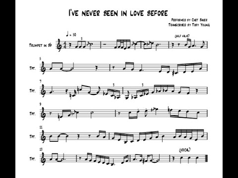 Chet Baker I Ve Never Been In Love Before Solo Transcription Youtube