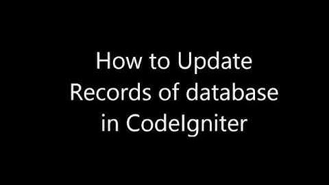 How to update records of database in CodeIgniter. CI tutorial series 5 in Nepali