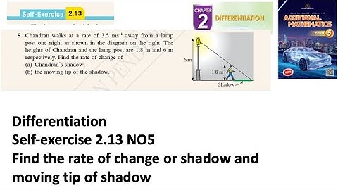Differentiation self-exercise 2.13 Q5 pembezaan latihan kendiri 2.13 form 5 add maths kssm spm