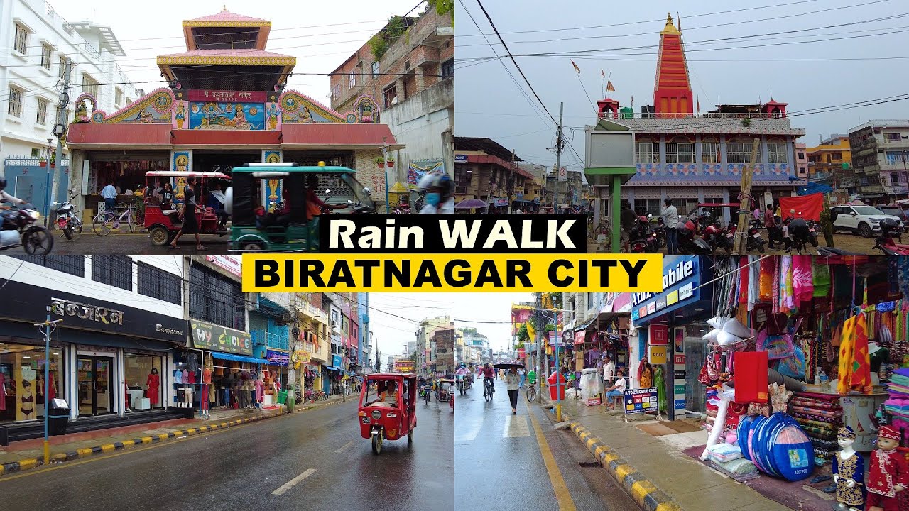 Rain Walk in Biratnagar City - [4K🇳🇵] Virtual Walking Tour 2022