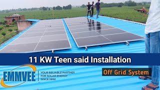 11KW Off Grid Solar power plant installation  || Sunguard #solar