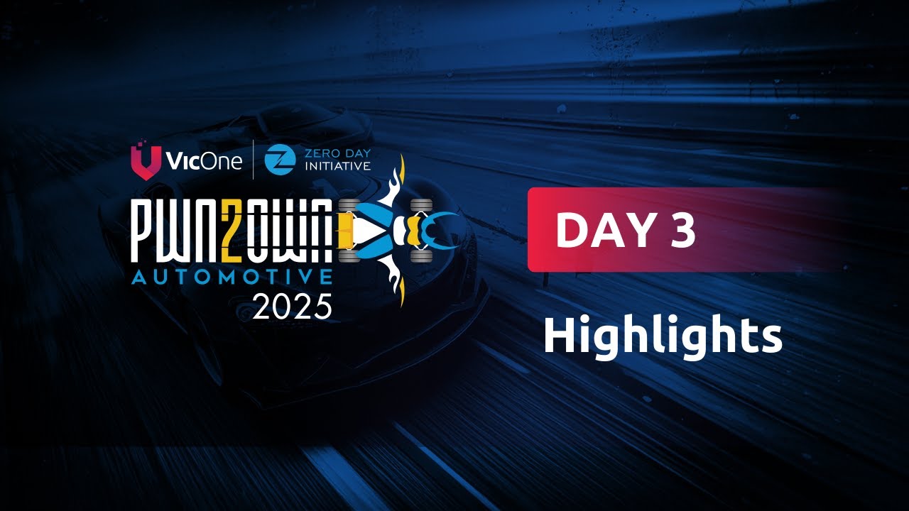 VicOne | Pwn2Own Automotive 2025 Day Three Highlights and Contest Wrap-Up