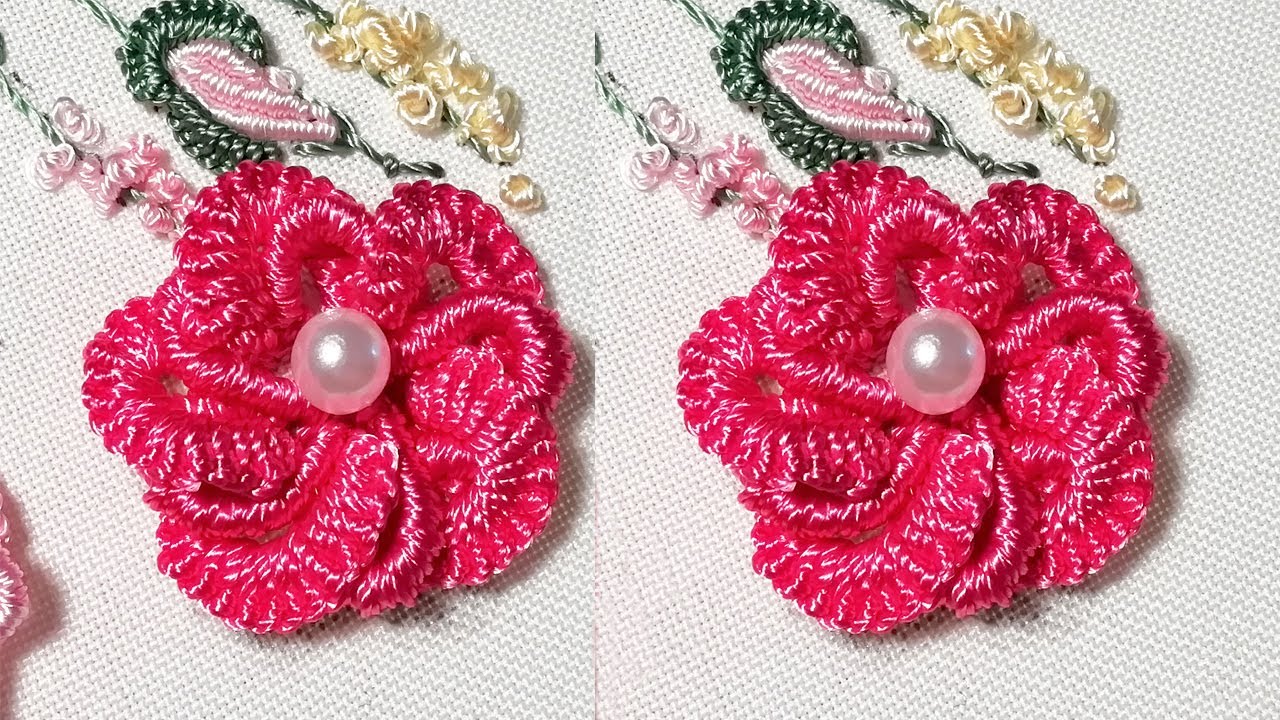 Цветочная вышивка: красивый новый дизайн | рококо