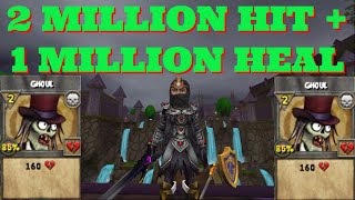 Wizard101 Level 5 Ghoul Hits 2,000,000 + 1,000,000 Heal!