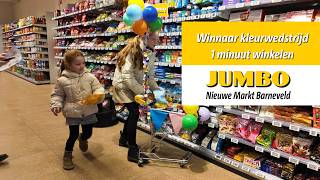 Jasmijn mag 1-minuut winkelen bij de Jumbo!