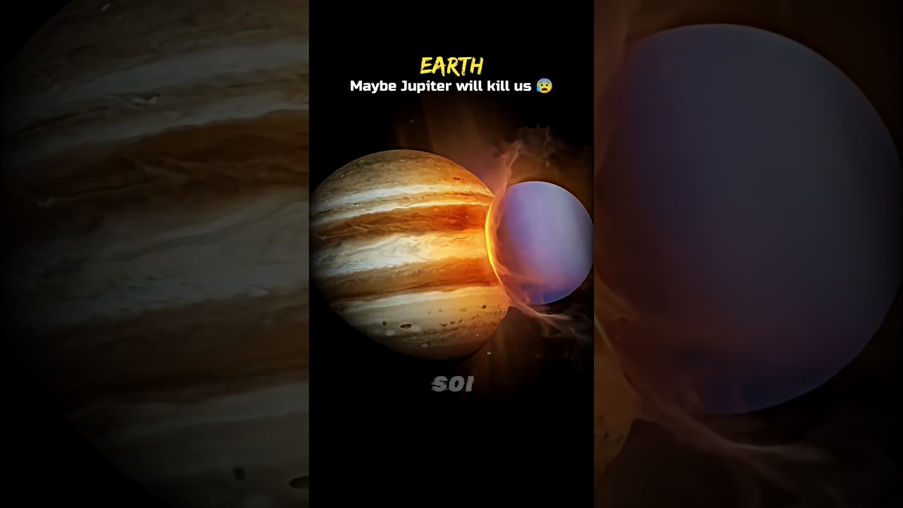 How Does Jupiter Help Us? 💀😰 #Shorts #Space #Astronomy #Universe #Sun #Earth