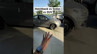 Hatchback vs Sedan vs SUV