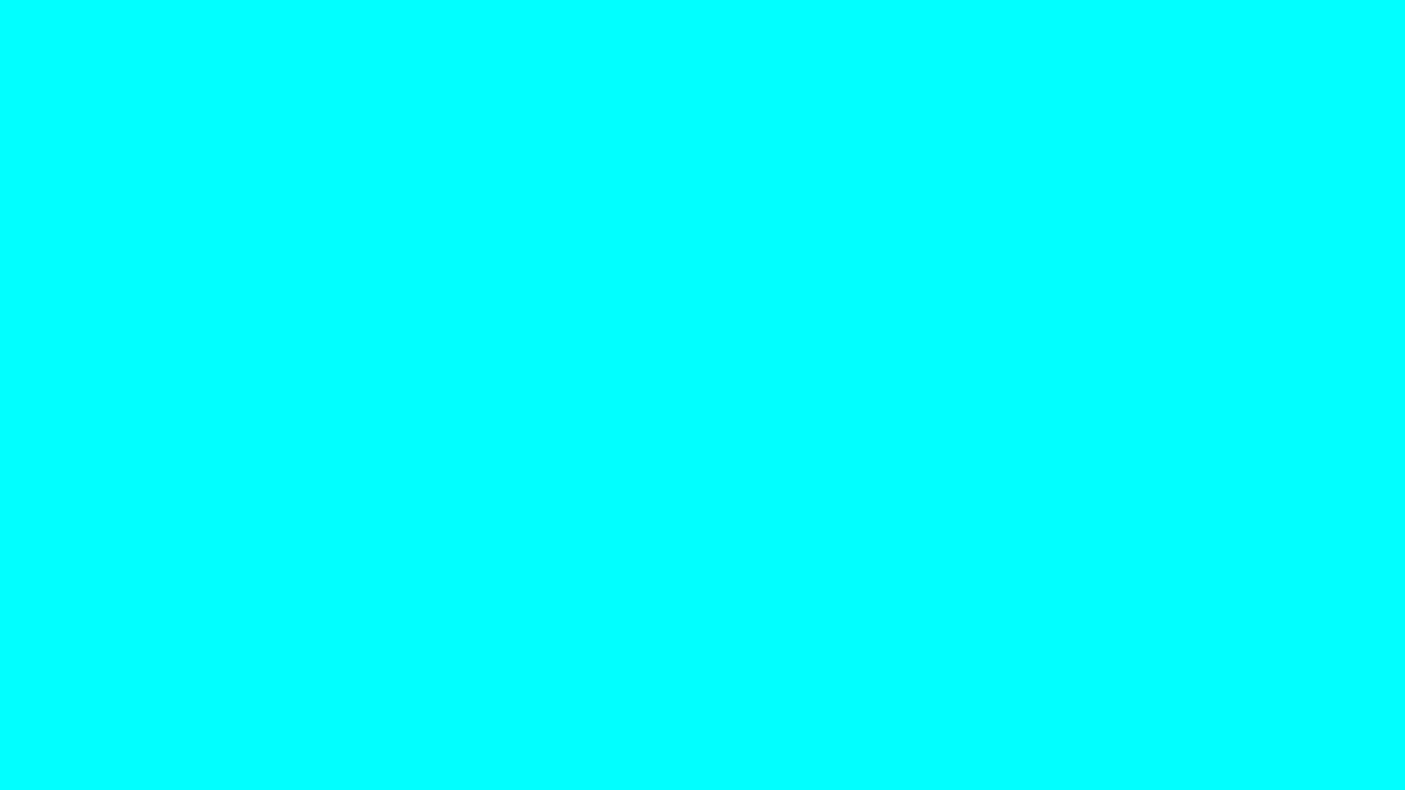 Cyan Screen Background | 25 Minutes | 4K UHD | No Audio
