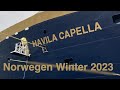 Mit dem havila capella postschiff in norwegen