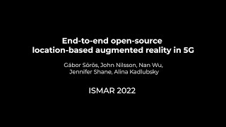 End-to-end open-source location-based augmented reality in 5G Net Worth