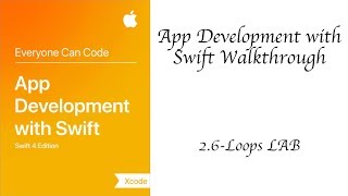 2.6-Loops LAB - Swift 4 - App Development With Swift