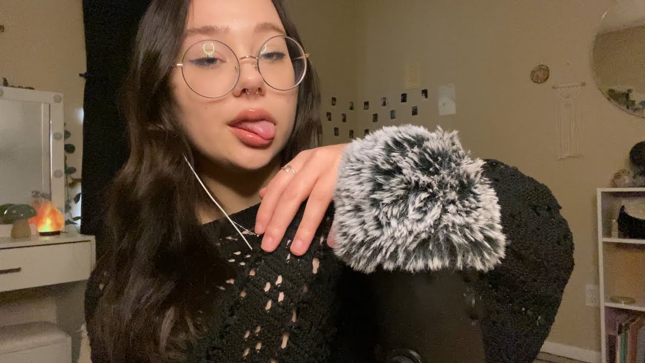 ASMR Fabric Scratching and Slight Mouth Sounds