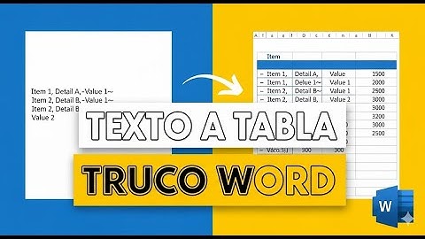 Cómo Convertir Texto en Tabla en Word Paso a Paso (Rápido y Sin Complicaciones)