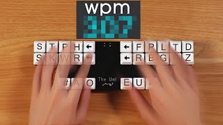 You can type 300 wpm with this keyboard