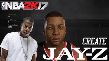NBA2K17 How To Create Jay Z MyPlayer MyCareer