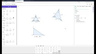 Constructing a right triangle in geogebra