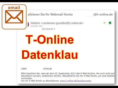 T-Online Datenklau: Aktualisieren Sie Ihr Webmail-Konto Cloud Server