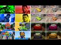The Incredible Hulk 🆚 Lightning McQueen Eater 🆚 McQueen Head -  Coffin Dance Song (cover )#35