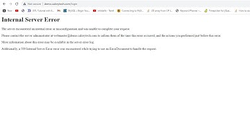 500 Internal Server Error - Godaddy Linux Hosting | cPanel