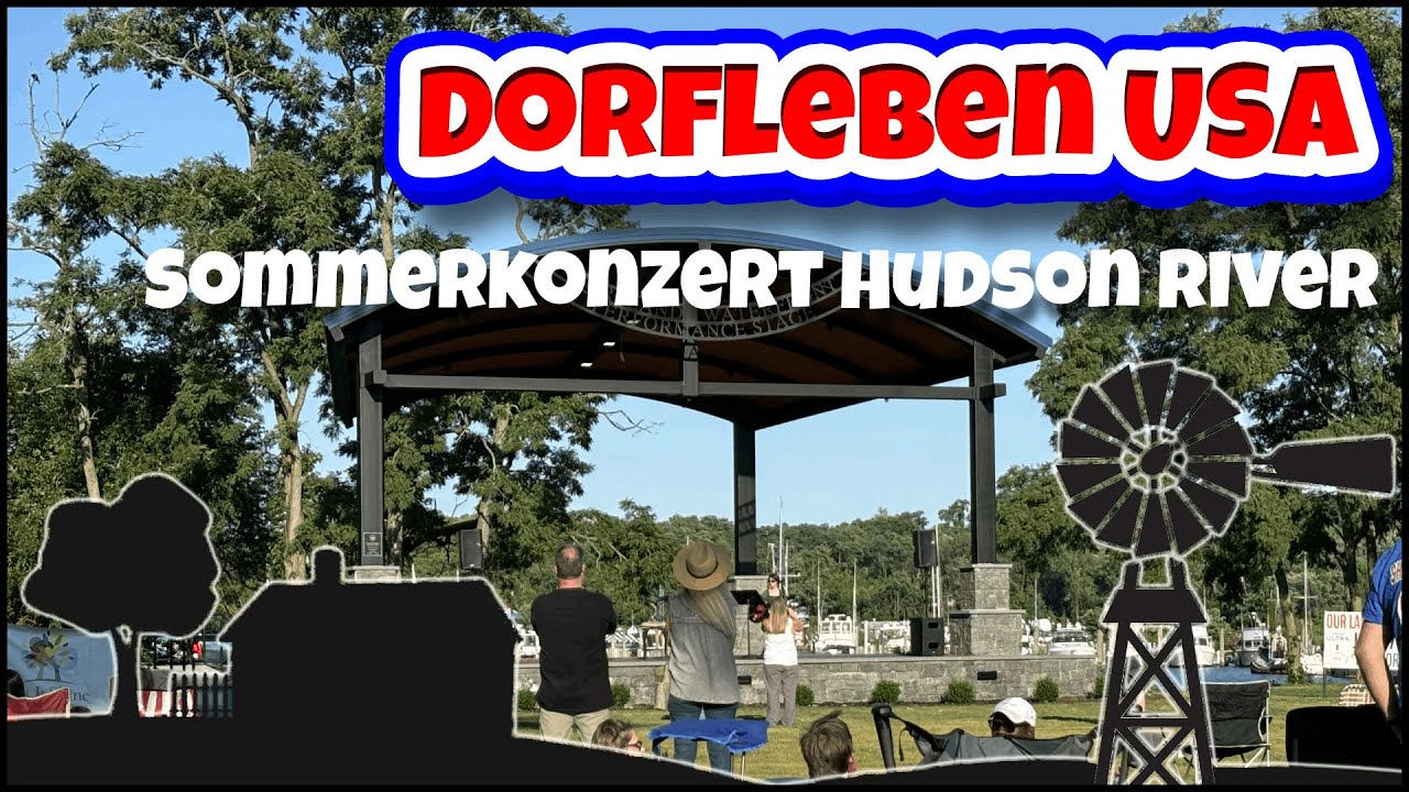 Dorfleben Usa Sommerkonzert Am Hudson Mit Six String Country Youtube