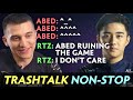 EG NON-STOP TRASHTALK — Abed vs Arteezy friendly ALLCHAT with RAPIER