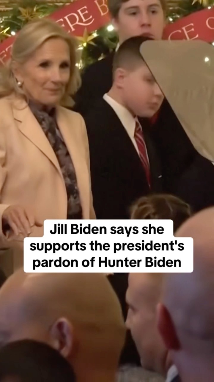 Jill Biden says she supports president's pardon of Hunter Biden #shorts