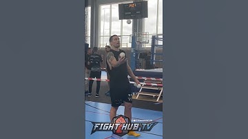 Usyk FIRST LOOK at camp for Dubois; showcases STRANGE training techniques!