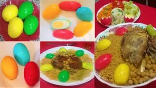 طريقة عمل البيض الملون colored eggs