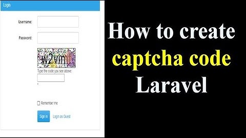 How to create Captcha Code in Laravel