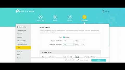 how to limit bandwidth(mbps) for other users in TP Link TL-WR820N