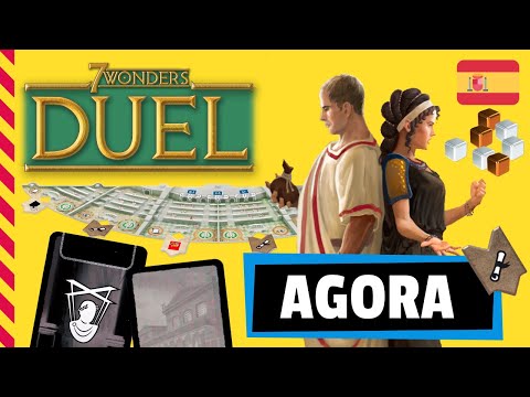 7 WONDERS DUEL AGORA Juego de mesa - Reseña / Tutorial  / Cómo se juega (Español)