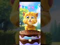 Tojo talking tom cake for candles to hole