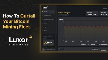How To Curtail Your ASIC Miner With Luxor Firmware | An In-depth Tutorial on Hashrate Curtailment