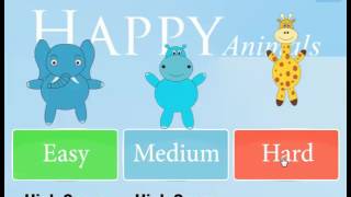 Happy Animals Memory Game - Made With Construct 2 Engine screenshot 1