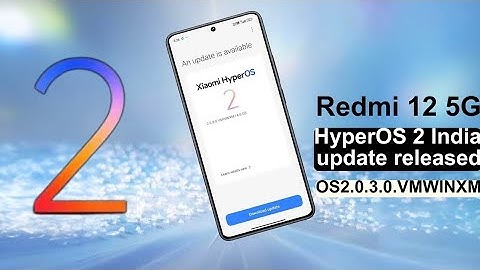 Redmi 12 5G HyperOS 2 India Update is pushed - New Features 😍
