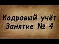 Занятие № 4. Трудовая книжка