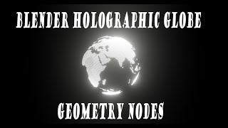 Holographic Effect in Blender || Geometry Nodes Tutorial