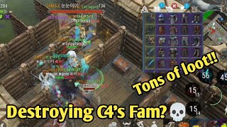 Legends raiding!! C3 Vs C4 (Ruling Main Asia server at Low Level PVP) | Frostborn Fam PVP and RAID