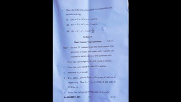 MSc first semester advanced abstract algebra question paper 2025 #msc #exam #abstractalgebra