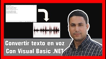Convertir texto en voz con Visual Basic .NET