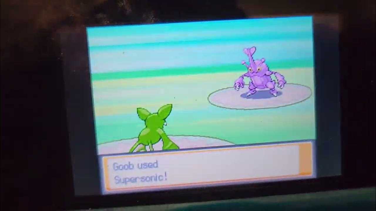 Shiny Heracross found in Heart Gold after 6489 headbutt encounters