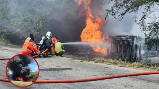 Lori La Mafuta Lalipuka, Askari Tisa Wurika Wamekimbizwa Hospitali